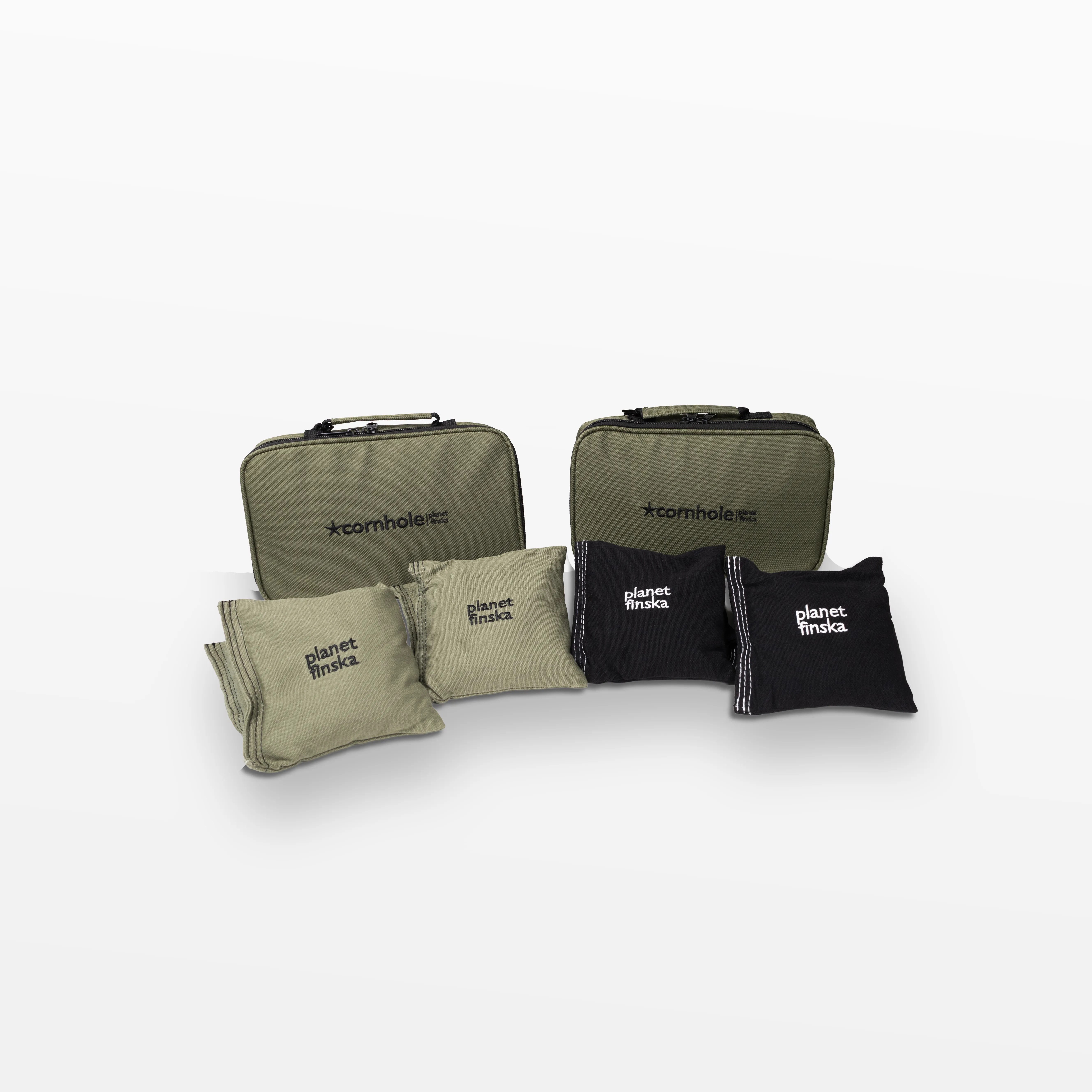 Cornhole Bushman Black - Double Board Set
