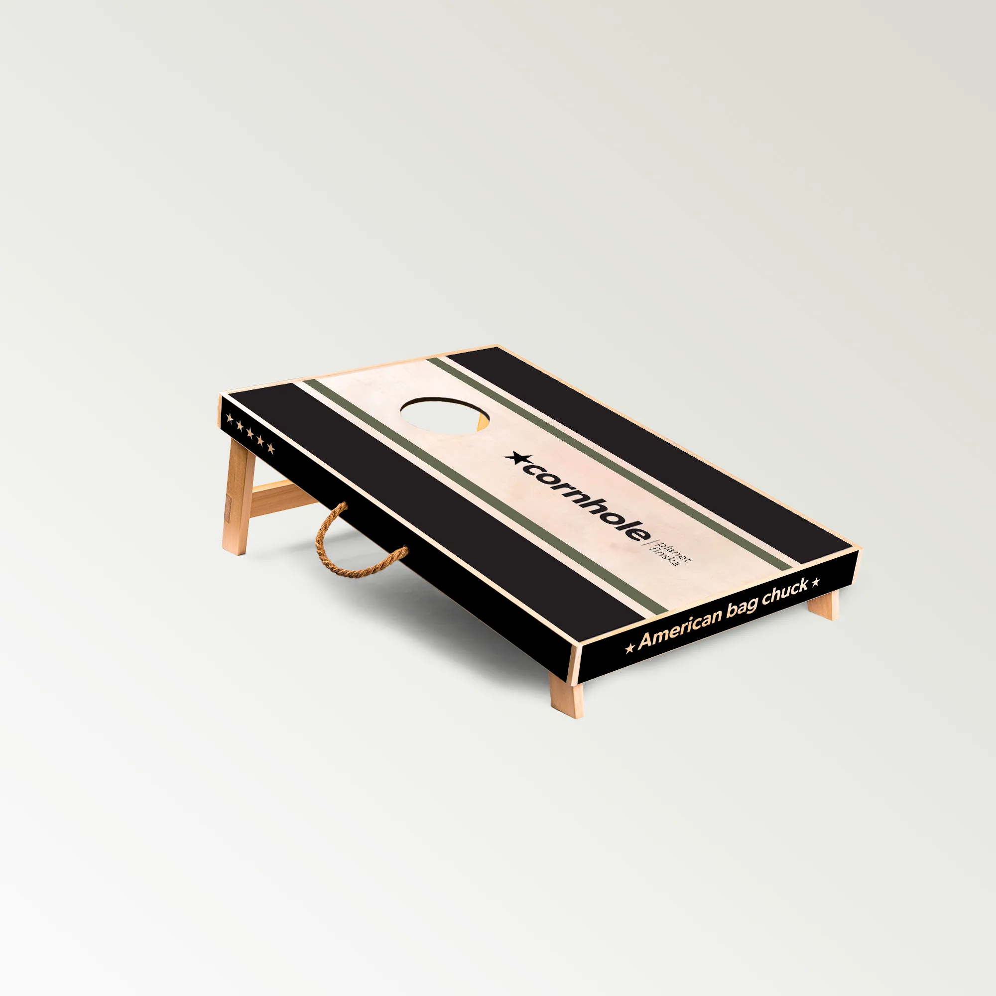 Cornhole Bushman Black - Single Board Set