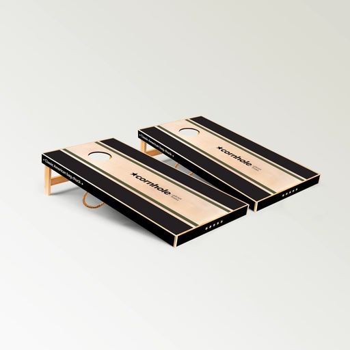 Cornhole Bushman Black - Double Board Set